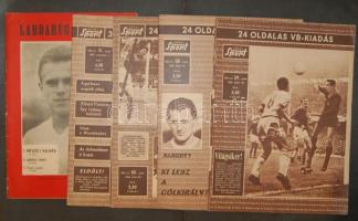1964 A Képes Sport Labdarúgó VB különkiadása + 1 Labdarúgás magazin