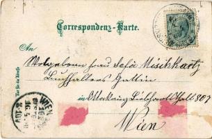 1900 Hranice, Mährisch Weisskirchen, Weißkirchen; Pfarrkirche, Rathaus, Antonius Kirche. Wilh. Schüt...