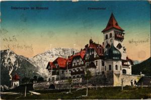1913 Ferlach, Unterbergen im Rosental, Karawankenhof / hotel (EK)