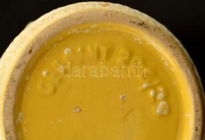 Német retró váza, mázas kerámia, jelzett, m:23,5 cm