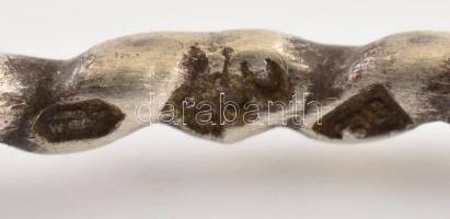 Ezüst (Ag.) karkötő párban, jelzett, nettó:11,6 g, d:7,2 cm