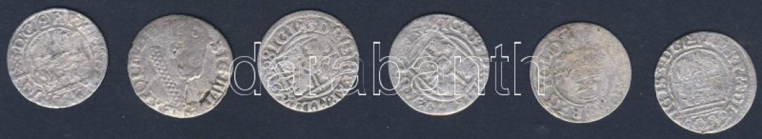 Lengyelország 1520-as évek Sgr (ezüstgaras) (6x) I.Zsigmond T:3,3-