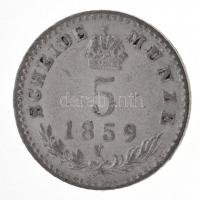 Ausztria 1859V 5kr Ag "Ferenc József" T:2,2-
Austria 1859V 5 Kreuzer Ag "Franz Josep...