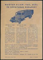 cca 1946-1949 Győr, Magyar Waggon- és Gépgyár Rt. Rába Super 25 t.,3 t. és Special 35 t./Bp., Magyar...