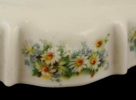 Konyhai tejüveg lámpabura, matricás, fém szerelékkel,  d:21,5 cm