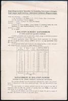 1920 Balatonalmádi Gyermekszanatórium prospektusa, fotókkal, magyar és angol nyelven, hajtásnyommal, kis szakadásokkal, 4 p.