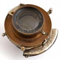 cca 1900 Bausch & Lomb Rapid Rectilinear objektív Kodak zárszerkezettel, működőképes állapotban,...