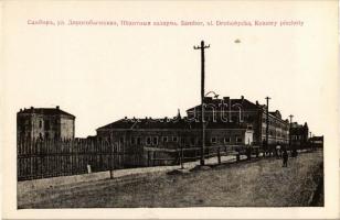 Sambir, Szambir, Sambor; Ul. Drohobycka, Koszary piechoty / street view, military infantry barracks