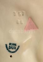 Royal Dux őzpár, kézzel festett, jelzett, hibátlan, 29×19,5 cm