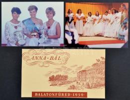 1959 Balatonfüred Anna Bál meghívó és 4 db jelzett fotó az 1980-as évekből. Havas János fotója