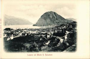 Lugano col Monte San Salvatore. Künzli No. 2459.