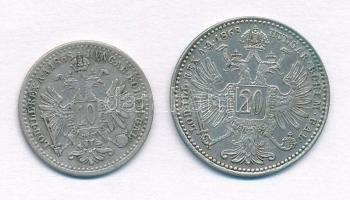 Ausztria 1868. 10kr Ag + 20kr Ag "Ferenc József" T:2,2-
Austria 1868. 10 Kreuzer Ag + 20 ...