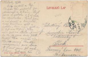 1914 Miskolc, Széchenyi utca, Borsod megyei Takarékpénztár épülete, Boros Benő könyvnyomdája, éleszt...