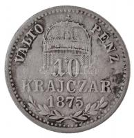 1875KB 10kr Ag "Váltó Pénz" T:2- ,3 
Hungary 1875KB 10 Kreuzer Ag "Valtó Pénz" ...