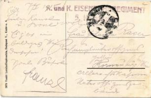 1915 Csap, Cop, Chop; látkép, utca, Római katolikus templom, Izraelita templom, zsinagóga / street, ...