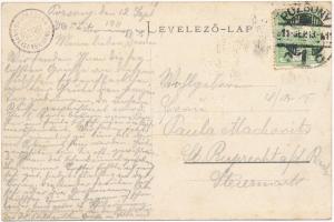 1911 Pozsony, Pressburg, Bratislava; Vaskutacska, Ferdinánd király vasfürdő, korai trolibusz / Eisen...