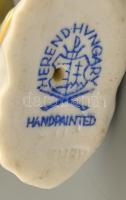 Herendi madárka, kézzel festett, jelzett, hibátlan, m: 6 cm