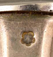 6 db jelzett ezüst villa + 6 db kanál + 4 db kiskanál : nettó 920g  + 2x 6 db ezüst nyelű kés bruttó...