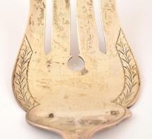 Jelzett ezüst tortalapát és villa 30 cm, 24 cm 256 g