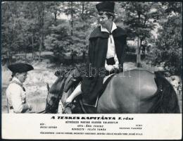 A Tenkes kapitánya I-II., főszerepben Zenthe Ferenc, 3 db filmfotó, 18×23 cm