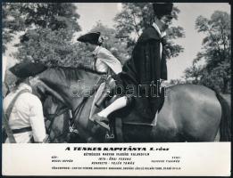 A Tenkes kapitánya I-II., főszerepben Zenthe Ferenc, 3 db filmfotó, 18×23 cm