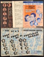 cca 1938 6 db amerikai kotta, dalokkal (Honeymoon Hotel, Shanghai Lil, Im feelin like a million, stb.)