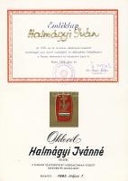 1955-1982 6 db szocialista oklevél