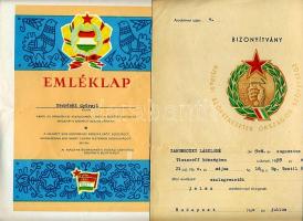 1955-1982 6 db szocialista oklevél