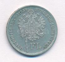 1859B 1/4Fl Ag "Ferenc József" T:1-,2
Hungary 1/4 Florin Ag "Franz Joseph" C:AU...