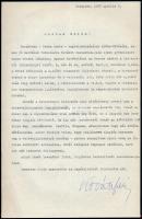 1937 Kováts Ferenc gazdaságtörténész, közgazdász 4 db levele Dr. Hoffmann Editnek, 1 db Hoffmann Edi...