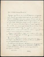 1937 Kováts Ferenc gazdaságtörténész, közgazdász 4 db levele Dr. Hoffmann Editnek, 1 db Hoffmann Edi...