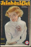 1933 A Színházi Élet 41. száma, címlapon Katharine Hepburnnel, 125p