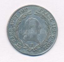 1805B 20kr Ag "Ferenc" (6,57g) T:2- ph.  Huszár: 1967, Unger III.: 1376.a