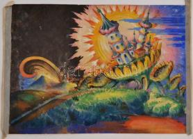 Bozó Gyula (1913-2004): graflkus és éremtervező rajzai. 16 db éremterv, dekorterv és egyéb