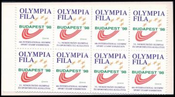 1998 Olympia fila - Budapest levélzáró bélyegfüzet