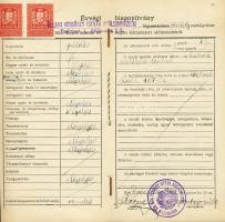 1897 -1940 13 db vegyes okmány és igazolvány
