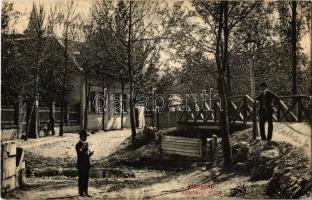 1907 Visegrád, Széchenyi utca, fahíd. Kiadja Zoller József 153. sz.