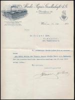 1924 Bécs, Abadie Papier-Gesellschaft A.G. fejléces levélpapírjára írt levél
