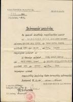 1944 2 db származási igazolvány