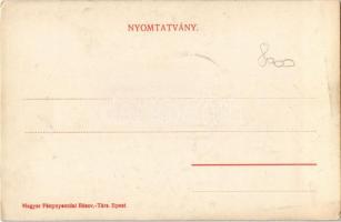 Tatabánya, Brikettgyár reklámlapja, bányászok a bányában lámpással és létrával. "Szobafűtéshez ...