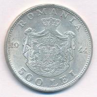 Románia 1944. 500L Ag "I. Mihály" T:1- kis patina
Romania 1944. 500 Lei Ag "Mihai I&...