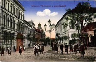 1915 Miskolc, Városháza tér, Megyeháza, Kellner Ignác üzlete. Nyomta Glass és Tuscher képeslapgyára