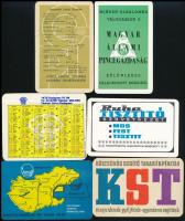 1961-1989 Vegyes kártyanaptárak, közte Vuk, Ludas Matyi, 14 db