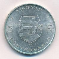 1946. 5Ft Ag "vastag Kossuth" fordított peremirattal T:1-  Adamo F8