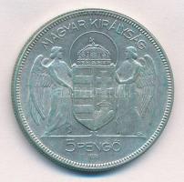 1930. 5P Ag "Horthy jobbra" T:1-,2 
Adamo P8