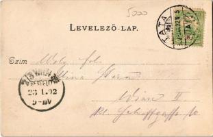 1902 Tata, Tata-Tóváros; Griff szálloda. Kiadja Nobel Adolf