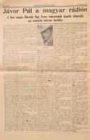 1946 Amerikai Magyar Rádió Ujság. Hungarian Radio News. 1946. Nov. VI. évf.  11. sz. jubileumi szám,...