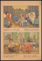 Fröhlicher Zeitvertreib. Színezőkönyv. Kiadói papírkötés, kissé kopottas állapotban