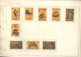 645 darabos magyar gyufacímkegyűjtemény