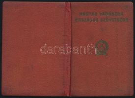 1958 a Magyar Vadászok Országos Szövetsége tagkönyve, 15 db bélyeggel